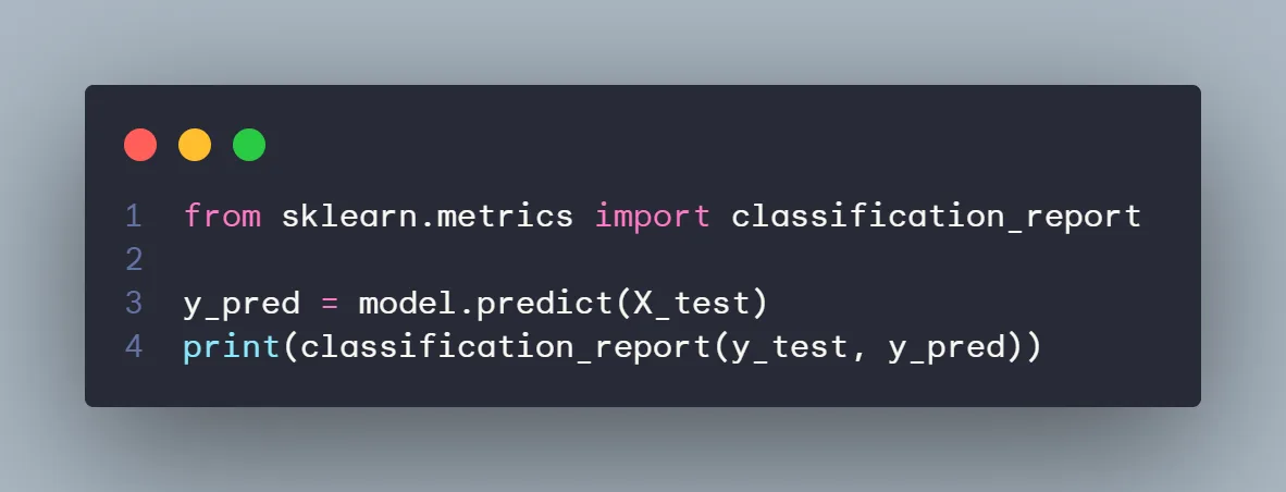 Code Snap Evaluate the Model