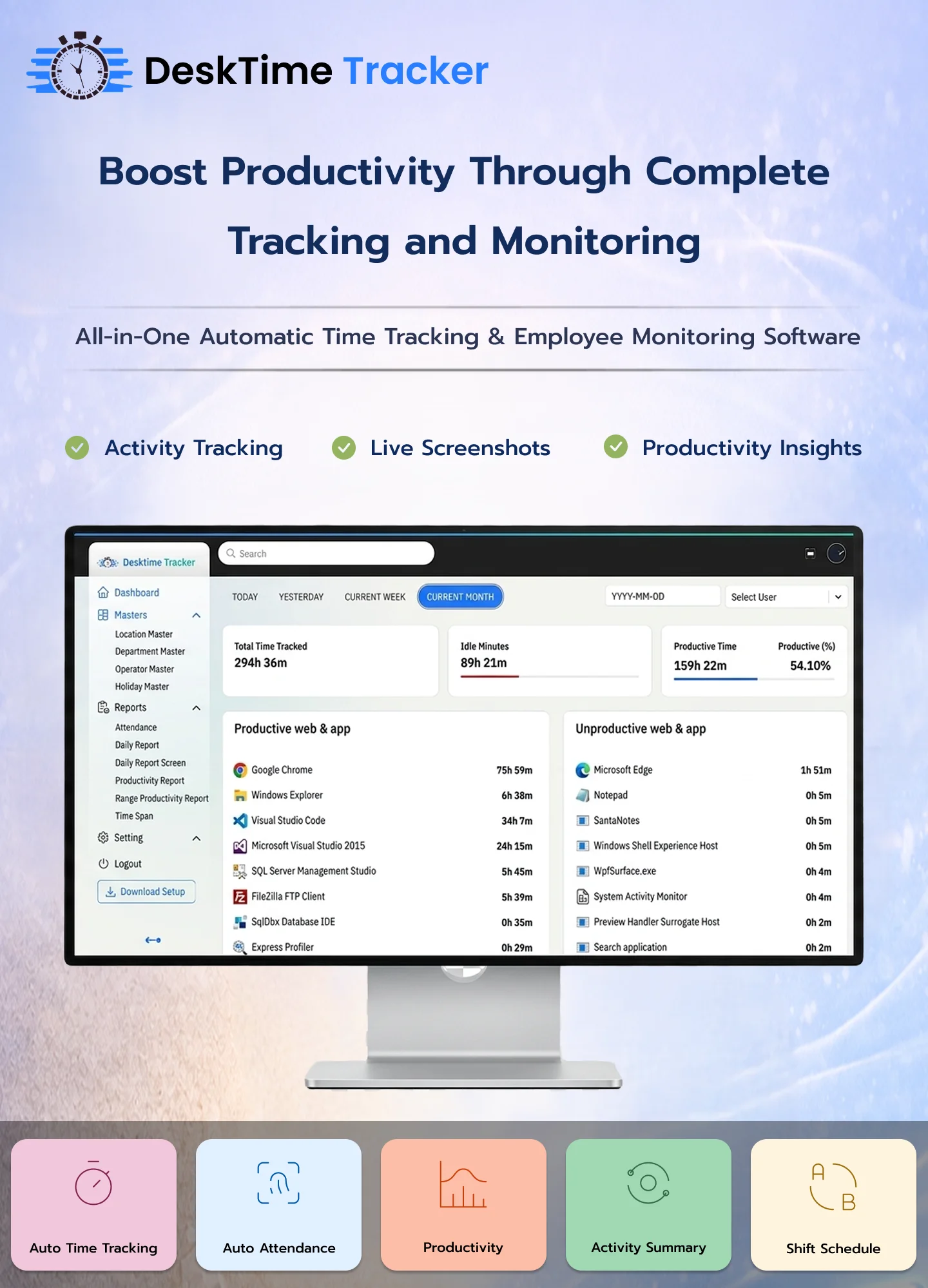 DeskTime Tracker