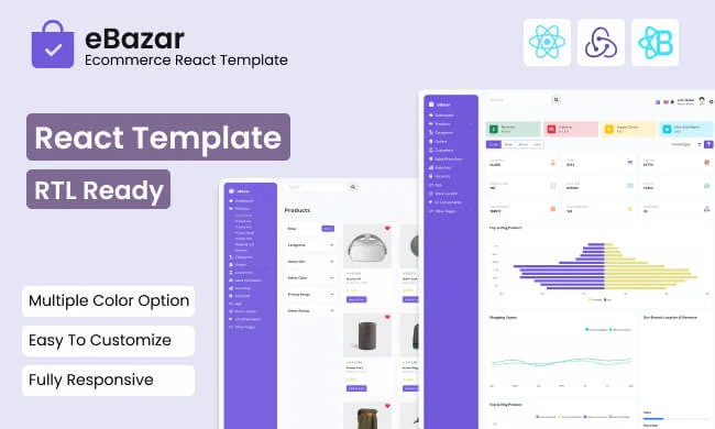 Ebazar - Ecommerce React Admin Template